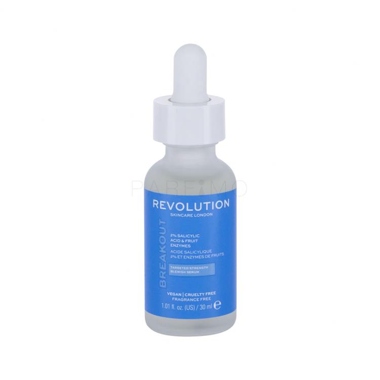Revolution Skincare Breakout 2% Salicylic Acid &amp; Fruit Enzyme Serum Gesichtsserum für Frauen 30 ml
