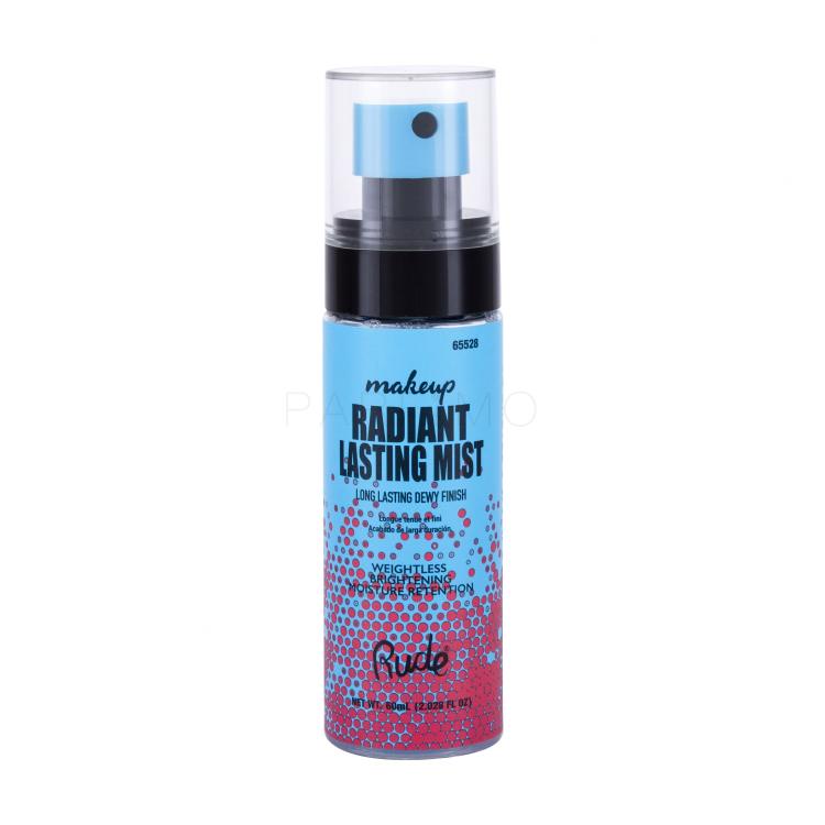 Rude Cosmetics Radiant Lasting Makeup Mist Make-up Fixierer für Frauen 60 ml