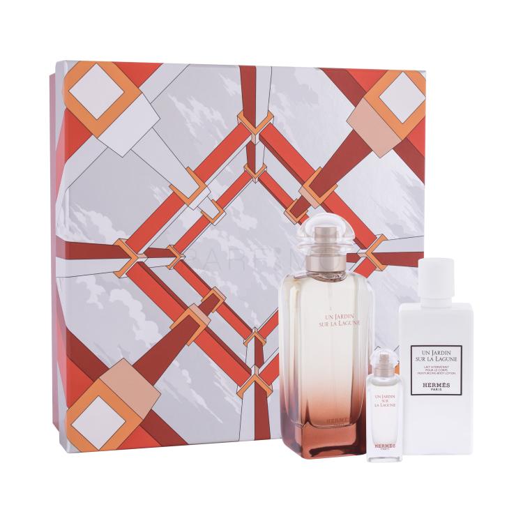 Hermes Un Jardin Sur La Lagune Geschenkset Edt 100 ml + Edt 7,5 ml + Körperlotion 80 ml