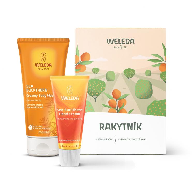 Weleda Sea Buckthorn Geschenkset Duschcreme Sea Buckthorn 200 ml + Handcreme Sea Buckthorn 50 ml