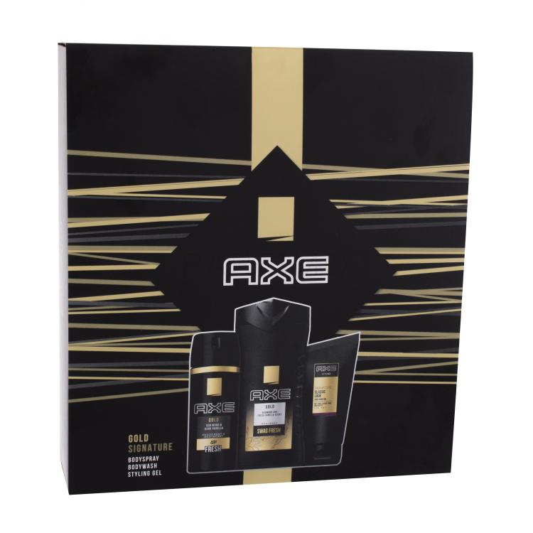 Axe Gold Geschenkset Duschgel 250 ml + Deodorant 150 ml + Haargel 125 ml