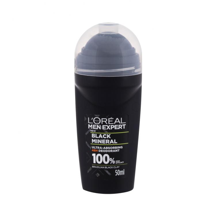 L&#039;Oréal Paris Men Expert Black Mineral 48H Deodorant für Herren 50 ml