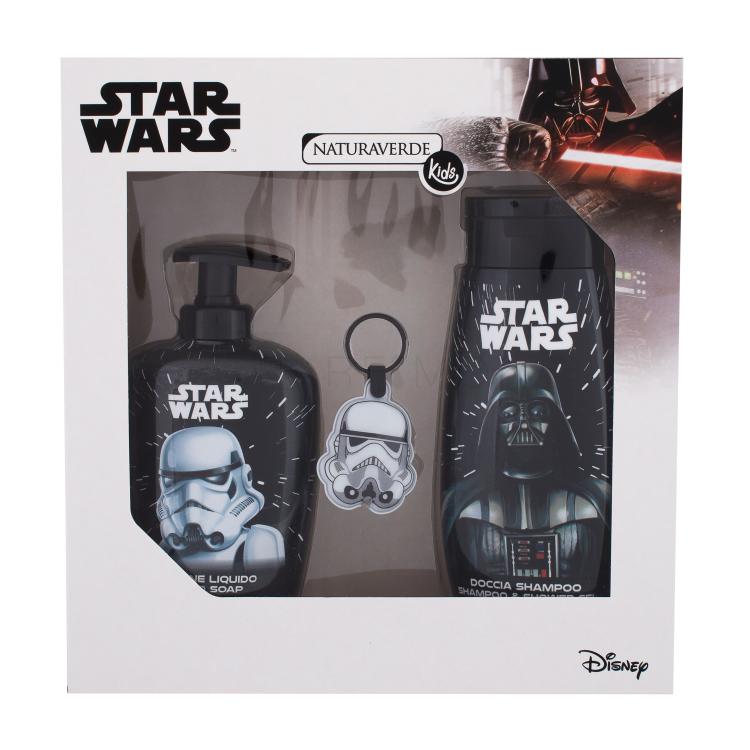Naturaverde Kids Star Wars Geschenkset Duschgel Star Wars 250 ml + Flüssige Handseife Star Wars 250 ml + Schlüsselanhänger Star Wars