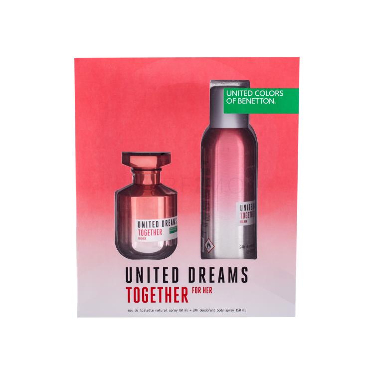 Benetton United Dreams Together Geschenkset Edt 80 ml + Deodorant 150 ml