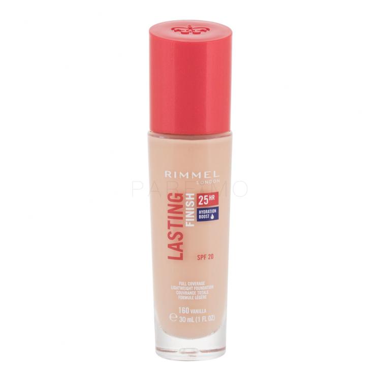 Rimmel London Lasting Finish 25H SPF20 Foundation für Frauen 30 ml Farbton  160 Vanilla