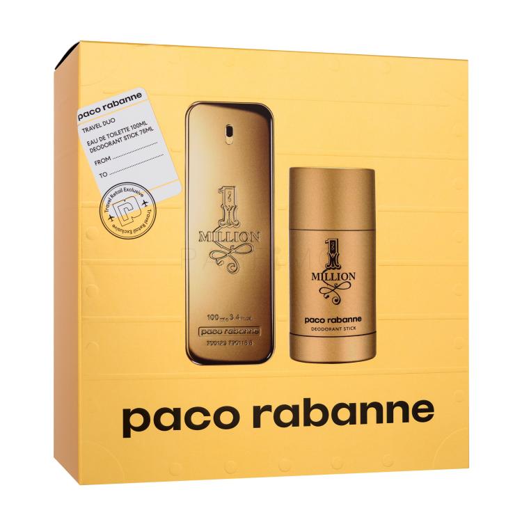 Paco Rabanne 1 Million Geschenkset Edt 100 ml + Deostick 75 ml