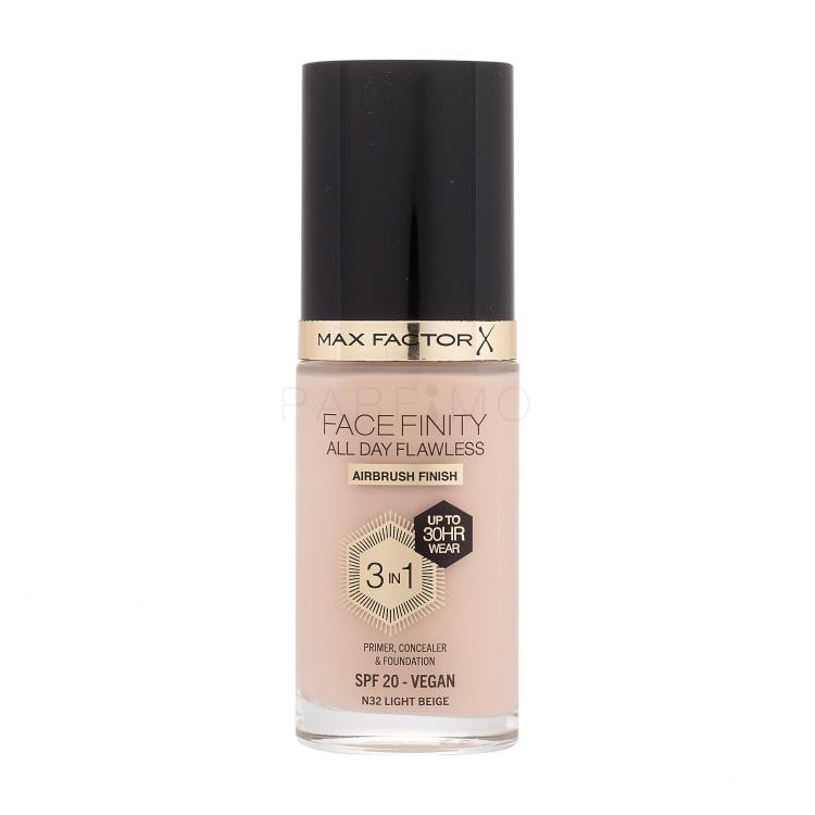 Max Factor Facefinity All Day Flawless SPF20 Foundation für Frauen 30 ml Farbton  N32 Light Beige