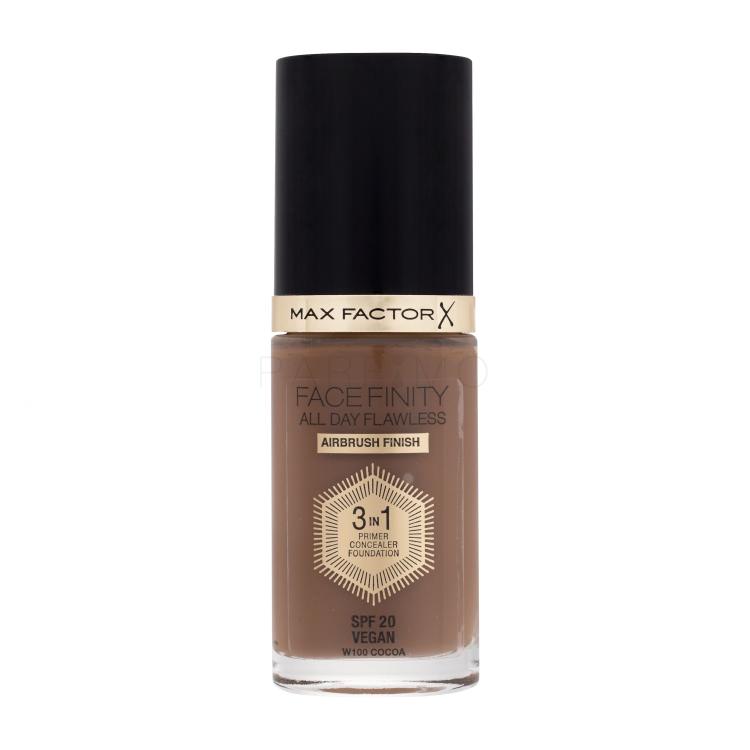 Max Factor Facefinity All Day Flawless SPF20 Foundation für Frauen 30 ml Farbton  W100 Cocoa