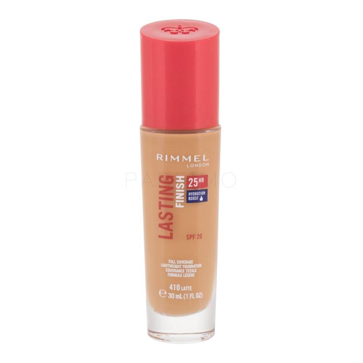 Rimmel London Lasting Finish 25H SPF20 Foundation für Frauen 30 ml Farbton  410 Latte