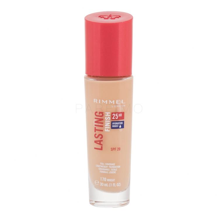 Rimmel London Lasting Finish 25H SPF20 Foundation für Frauen 30 ml Farbton  170 Wheat