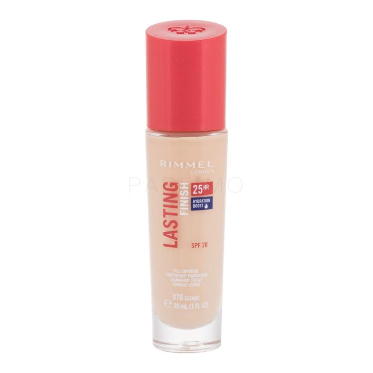 Rimmel London Lasting Finish 25H SPF20 Foundation für Frauen 30 ml Farbton  070 Sesame