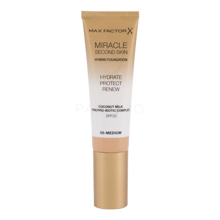 Max Factor Miracle Second Skin SPF20 Foundation für Frauen 30 ml Farbton  05 Medium