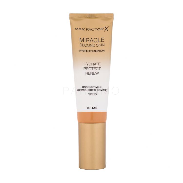Max Factor Miracle Second Skin SPF20 Foundation für Frauen 30 ml Farbton  09 Tan
