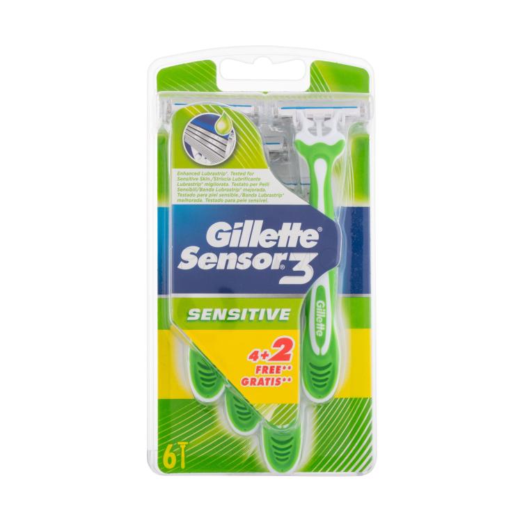 Gillette Sensor3 Sensitive Rasierer für Herren 6 St.