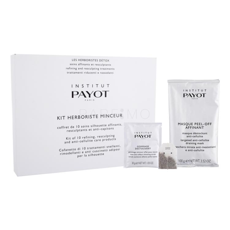 PAYOT Herboriste Minceur Kit Geschenkset Körpermaske Targeted Anti-Cellulite Draining Mask 20 x 100 g + Körper-Peeling New-Skin Effect Slimming Scrub 10 x 30 g + Detox Tea Kur 10 St.