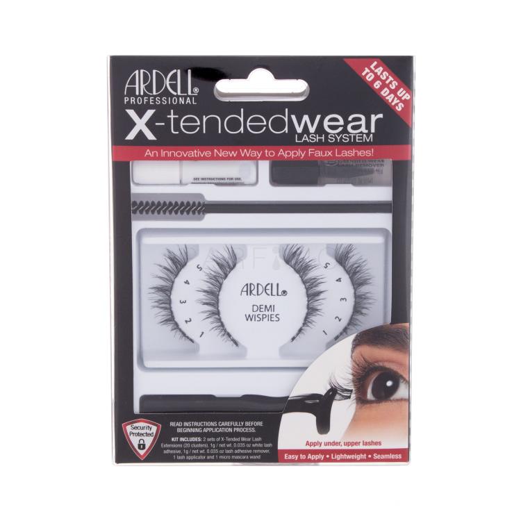 Ardell X-Tended Wear Lash System Demi Wispies Falsche Wimpern für Frauen Farbton  Black Set