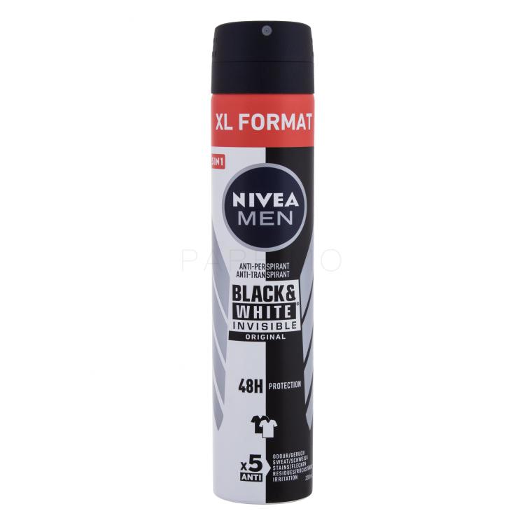 Nivea Men Invisible For Black &amp; White Original Deospray Antiperspirant für Herren 200 ml