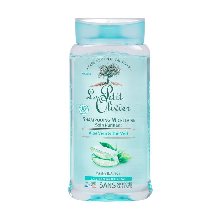 Le Petit Olivier Aloe Vera &amp; Green Tea Purifying Micellar Shampoo für Frauen 250 ml