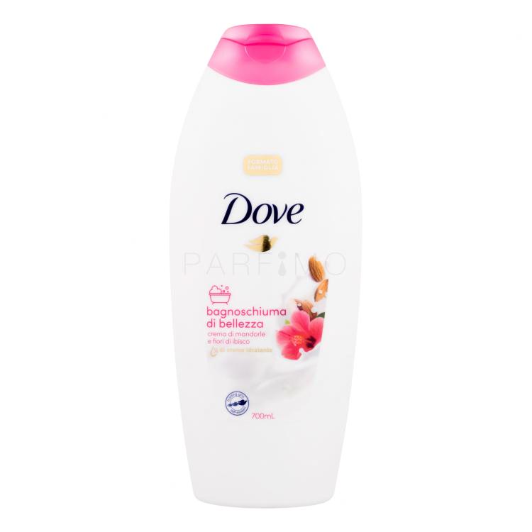 Dove Caring Bath Almond Cream With Hibiscus Badeschaum für Frauen 700 ml