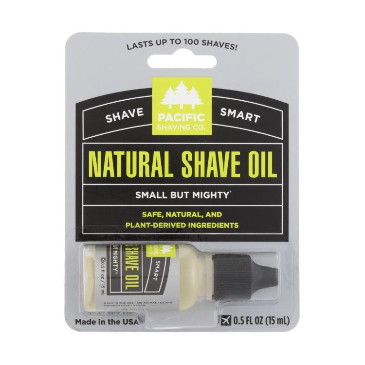 Pacific Shaving Co. Shave Smart Natural Shave Oil Rasiergel für Herren 15 ml