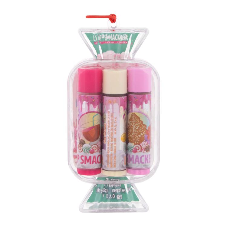Lip Smacker Candy Mistletoe Punch Geschenkset Lippenbalsam Candy 4 g + Lippenbalsam Candy 4 g Hot Cocoa + Lippenbalsam Candy 4 g Sugar Cookie