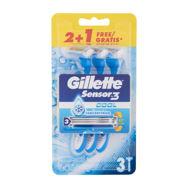 Gillette Sensor3 Cool Rasierer für Herren 3 St.