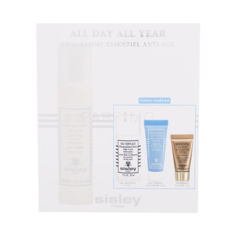 Sisley All Day All Year Geschenkset Tagescreme All Day All Year Essential Anti-Aging Day Care 50 ml + Gesichtsmaske Express Flower Gel Hydrating and Toning Mask 10 ml + Nachtcreme Supremya At Night Anti-Aging Skin Care 5 ml + Make-up-entfernendes Mittel Eau Efficace Gentle Make-Up Remover 30 ml