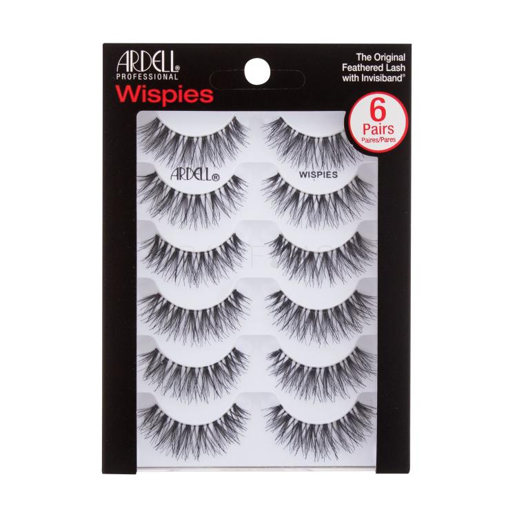 Ardell Wispies The Original Feathered Lash Falsche Wimpern für Frauen 6 St. Farbton  Black