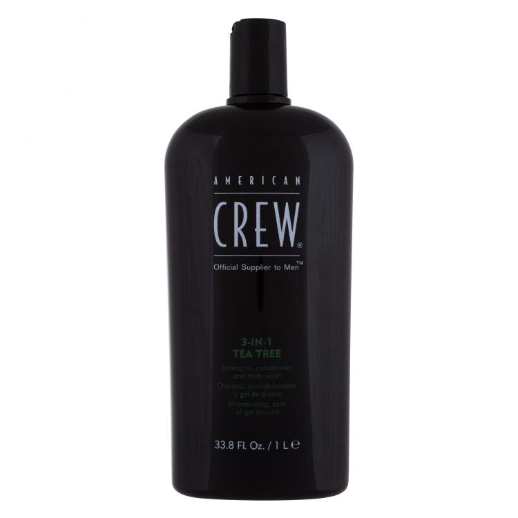 American Crew 3-IN-1 Tea Tree Shampoo für Herren 1000 ml