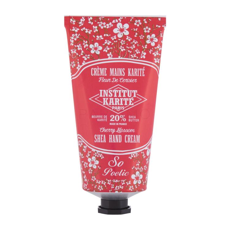 Institut Karité Shea Hand Cream Cherry Blossom Handcreme für Frauen 75 ml