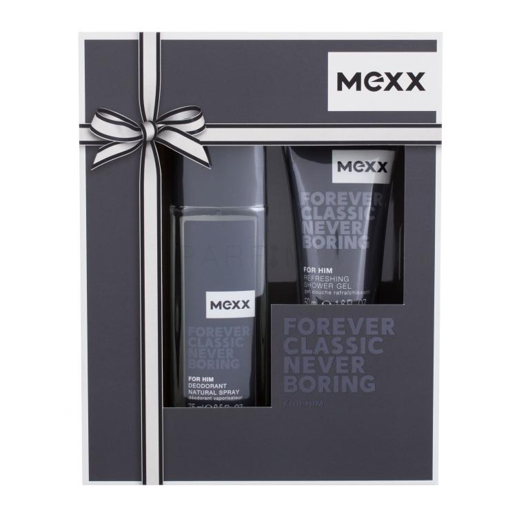 Mexx Forever Classic Never Boring Geschenkset Set Deodorant 75 ml + Duschgel 50 ml