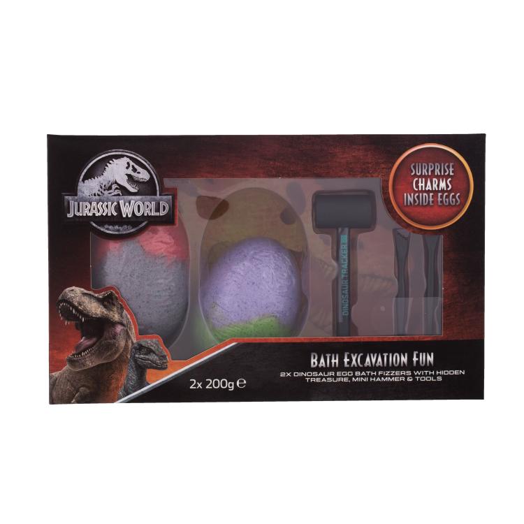 Universal Jurassic World Geschenkset Set Badebombe mit Überraschung Jurassic World 2 x 200 g +  Baby Werkzeuge