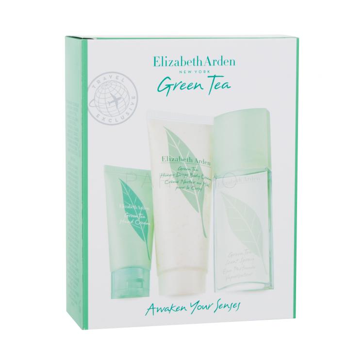 Elizabeth Arden Green Tea Geschenkset Set Eau de Toilette 50 ml + Handcreme 30 ml + Körpercreme Honey Drops Cream 100 ml