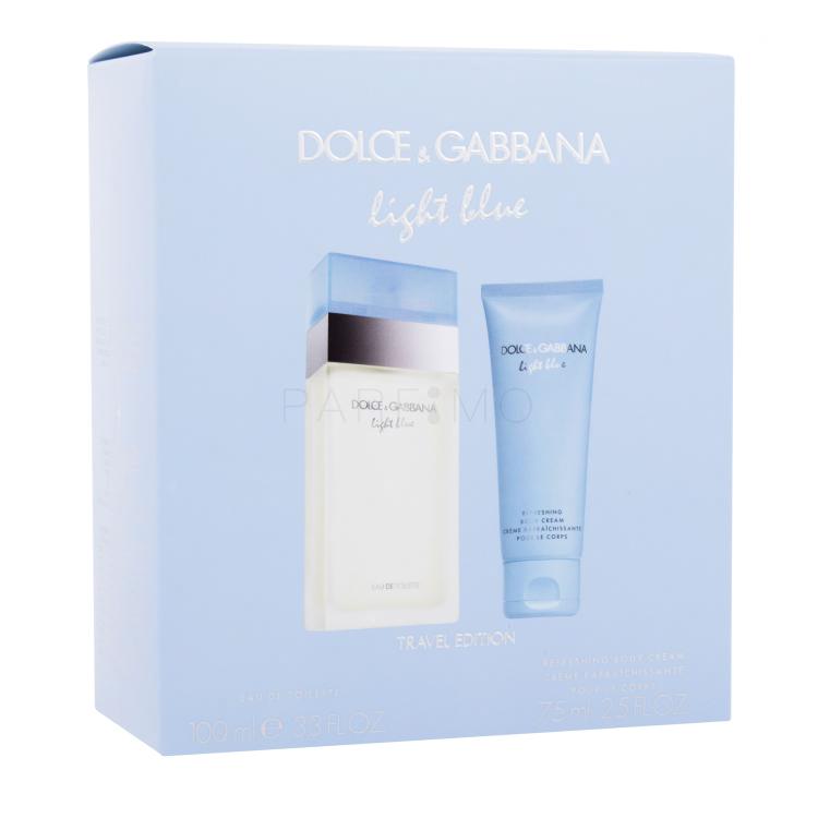 Dolce&amp;Gabbana Light Blue Geschenkset Eau de Toilette 100 ml + Körpercreme 75 ml