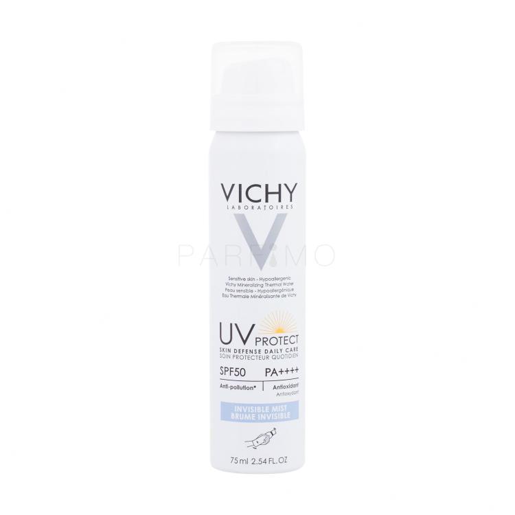 Vichy UV Protect Invisible Mist SPF50 Sonnenschutz fürs Gesicht für Frauen 75 ml