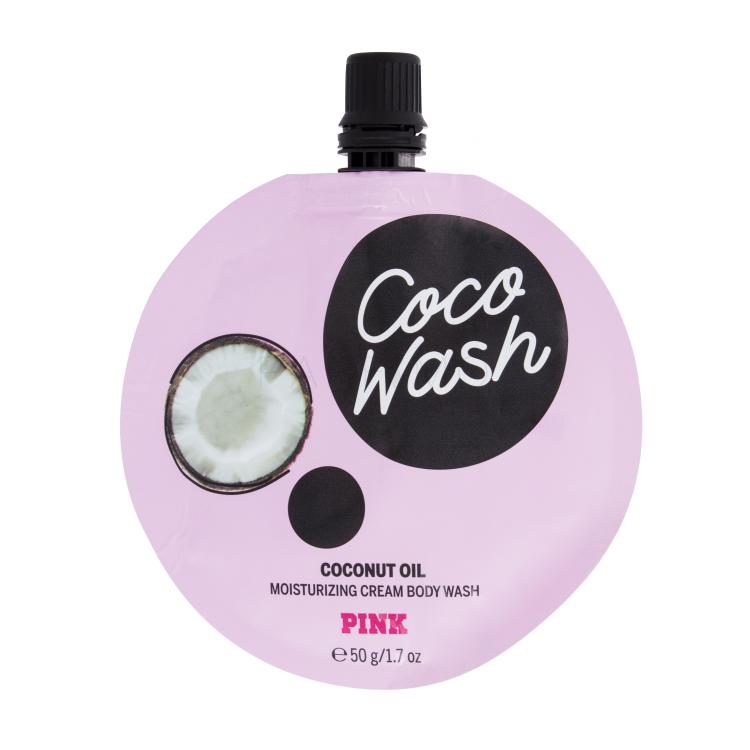 Pink Coco Wash Coconut Oil Cream Body Wash Travel Size Duschcreme für Frauen 50 ml