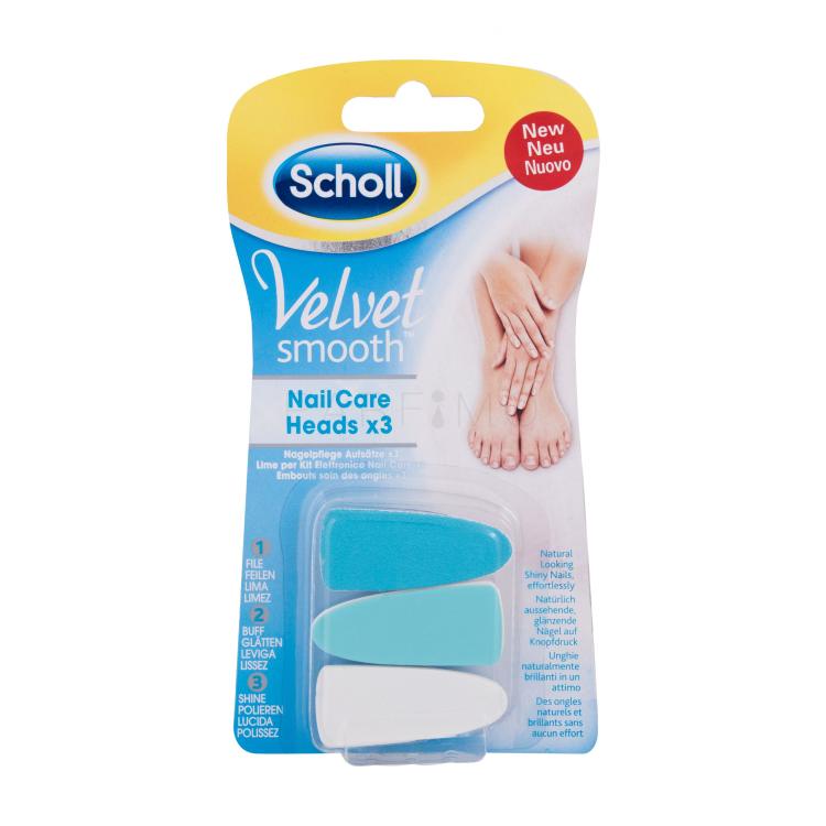 Scholl Velvet Smooth™ Nail Care Heads Fußpflege für Frauen 3 St.
