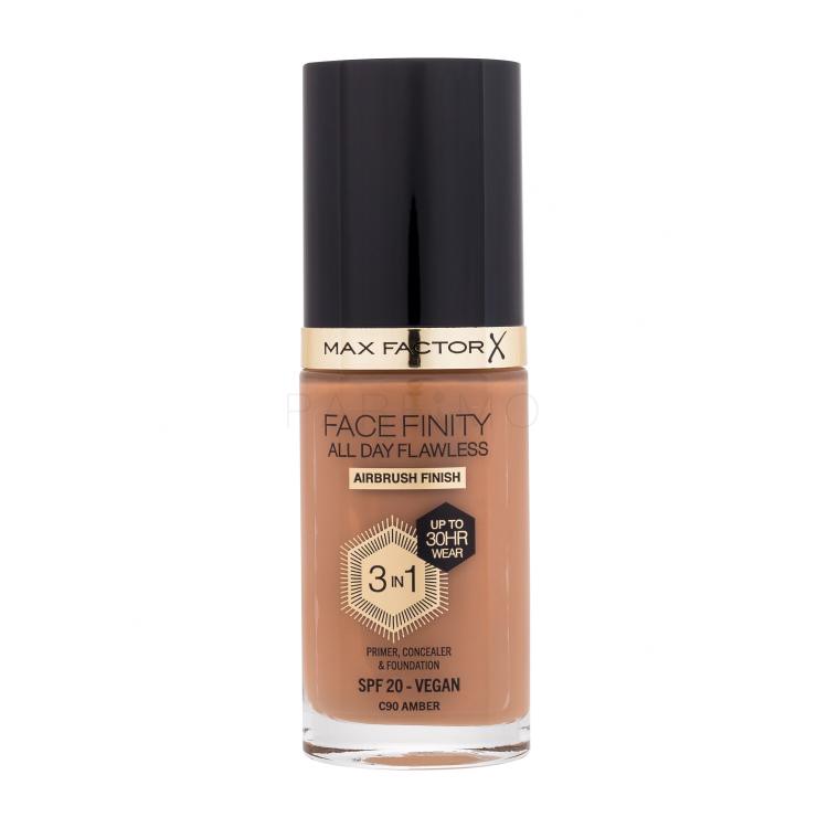 Max Factor Facefinity All Day Flawless SPF20 Foundation für Frauen 30 ml Farbton  C90 Amber
