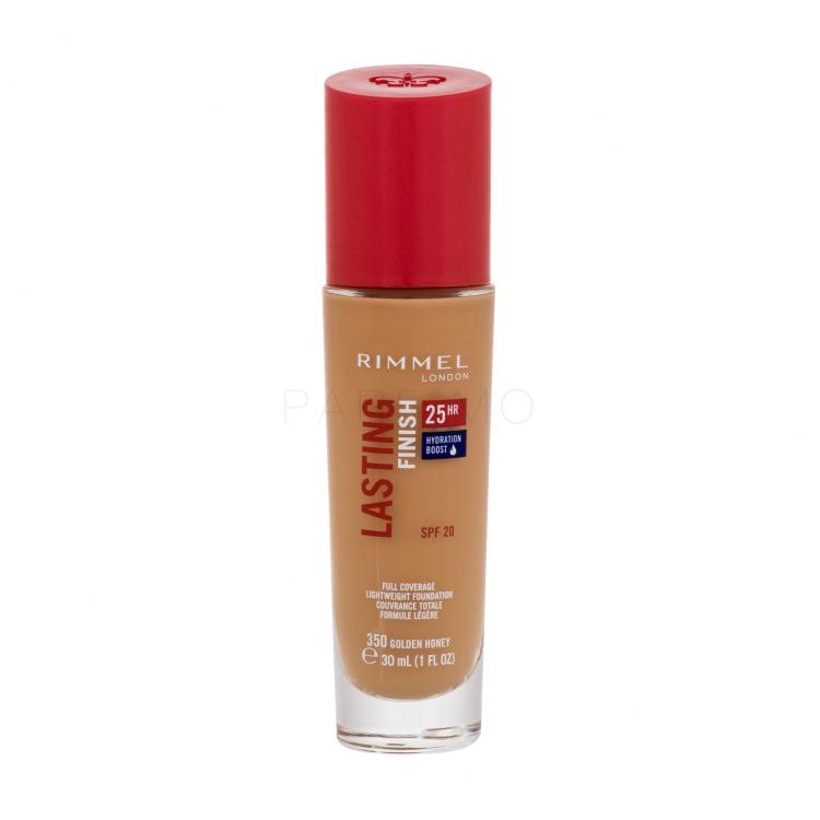 Rimmel London Lasting Finish 25H SPF20 Foundation für Frauen 30 ml Farbton  350 Golden Honey