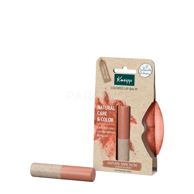 Kneipp Natural Care &amp; Color Lippenbalsam für Frauen 3,5 g Farbton  Natural Dark Nude