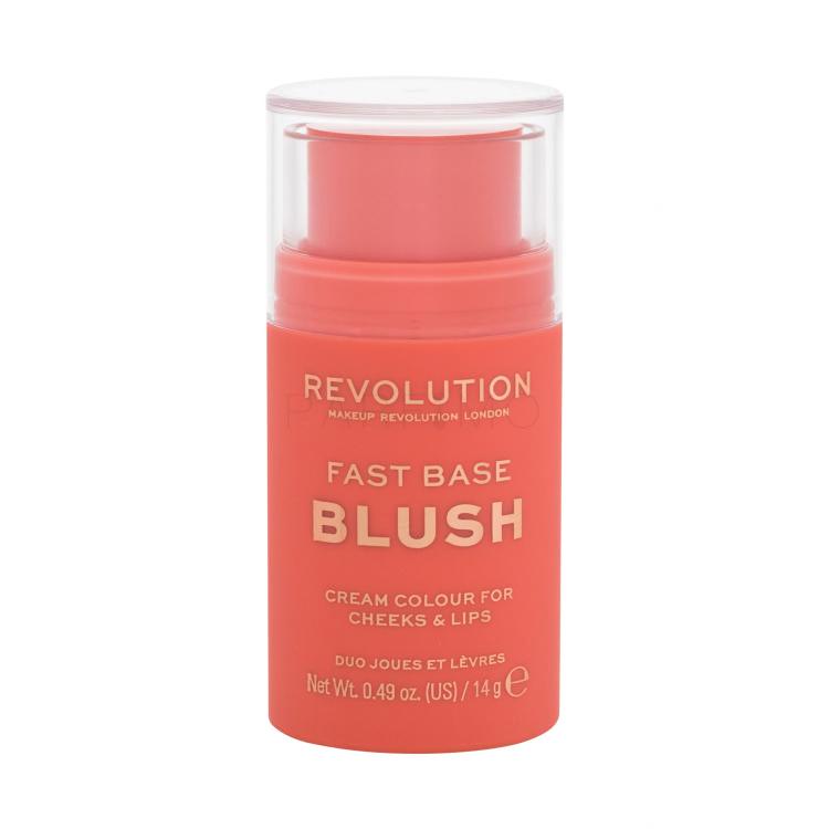 Makeup Revolution London Fast Base Blush Rouge für Frauen 14 g Farbton  Peach