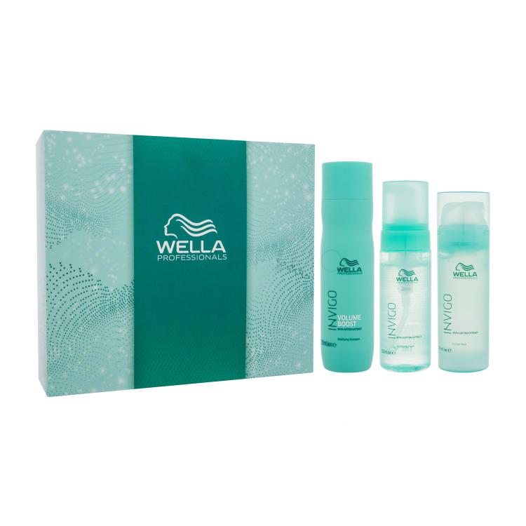 Wella Professionals Invigo Volume Boost Geschenkset Shampoo Invigo Volume Boost 250 ml + Haarmaske Invigo Volume Boost 145 ml + Styling-Fixierschaum Invigo Volume Boost 150 ml