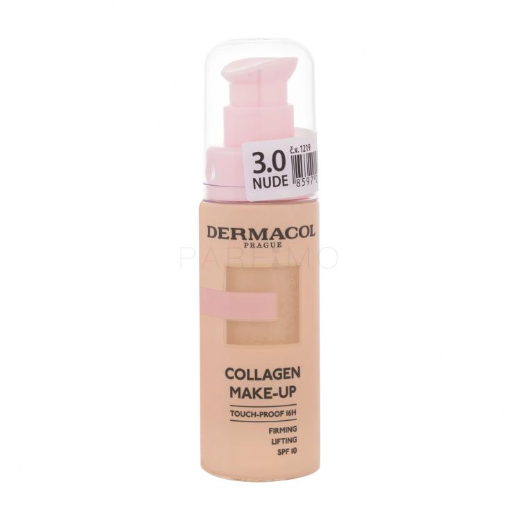 Dermacol Collagen Make-up SPF10 Foundation für Frauen 20 ml Farbton  Nude 3.0