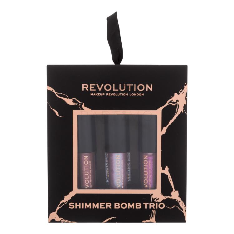 Makeup Revolution London Shimmer Bomb Trio Geschenkset Lipgloss Shimmer Bomb 2 ml + Lipgloss Shimmer Bomb 2 ml Sparkle + Lipgloss Shimmer Bomb 2 ml DayDream