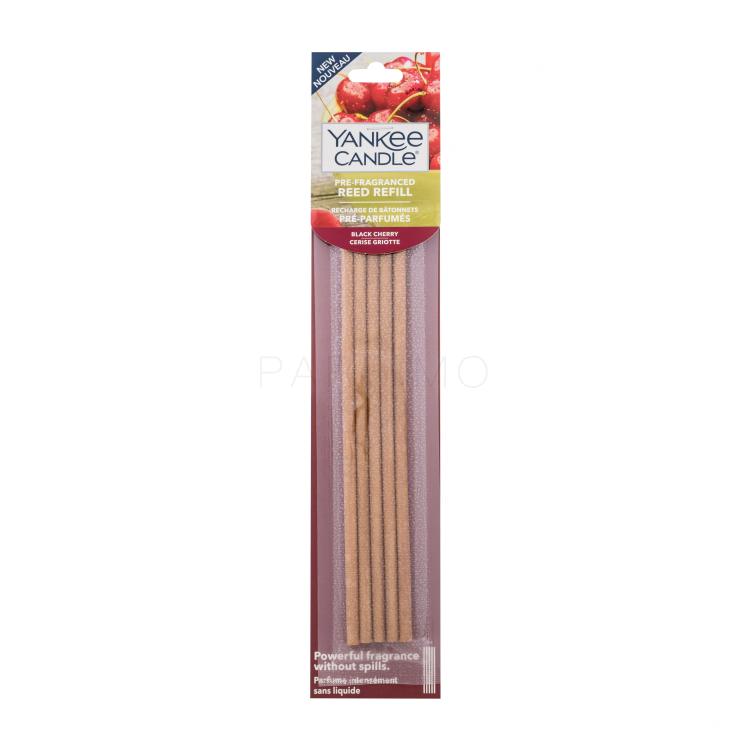 Yankee Candle Black Cherry Pre-Fragranced Reed Refill Raumspray und Diffuser 5 St.