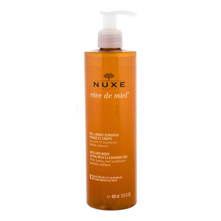 NUXE Rêve de Miel Face And Body Ultra-Rich Cleansing Gel Duschgel für Frauen 400 ml
