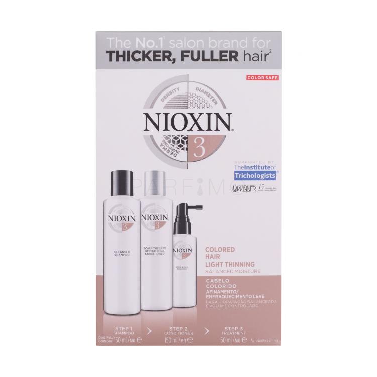 Nioxin System 3 Geschenkset 150ml System 3 Cleanser Shampoo + 150ml System 3 Scalp Revitaliser Conditioner + 50ml System 3 Scalp Treatment