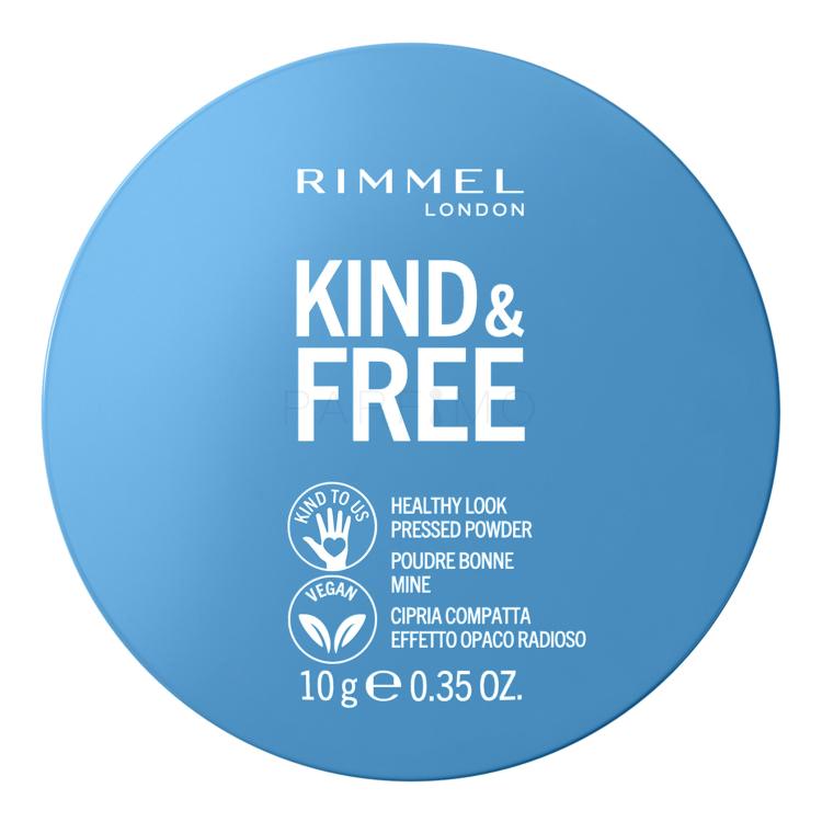 Rimmel London Kind &amp; Free Healthy Look Pressed Powder Puder für Frauen 10 g Farbton  030 Medium