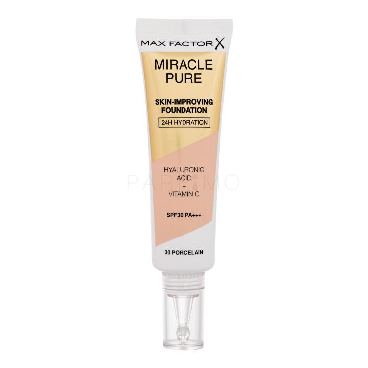 Max Factor Miracle Pure Skin-Improving Foundation SPF30 Foundation für Frauen 30 ml Farbton  30 Porcelain