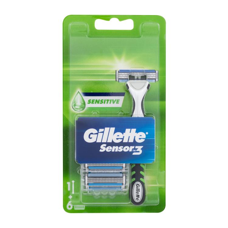 Gillette Sensor3 Sensitive Rasierer für Herren Set